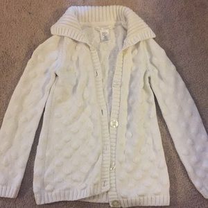 Button up sweater jacket for girls